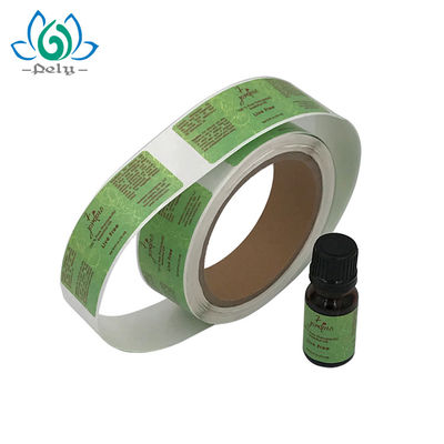3 X 7.5cm ηλέκτρινος μπουκαλιών CMYK ρόλος ετικετών χρώματος βινυλίου