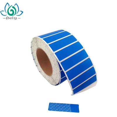 Υπηρεσία 8,5 X 2.2cm ODM εμφανείς ετικέτες ασφάλειας πλαστογραφήσεων χρώματος Pantone