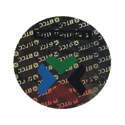 Καυτές σφράγισης συνήθειας μεγέθους ετικέτες ασφάλειας πλαστογραφήσεων εμφανείς