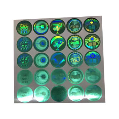 Καυτές σφράγισης συνήθειας μεγέθους ετικέτες ασφάλειας πλαστογραφήσεων εμφανείς