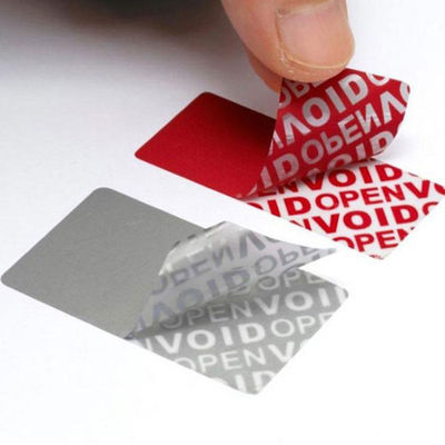 ISO9001 αντι πλαστές ολογραφικές βινυλίου αυτοκόλλητες ετικέττες ασφάλειας